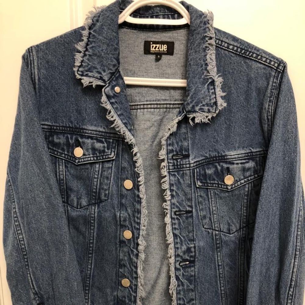 Dark blue jean jacket